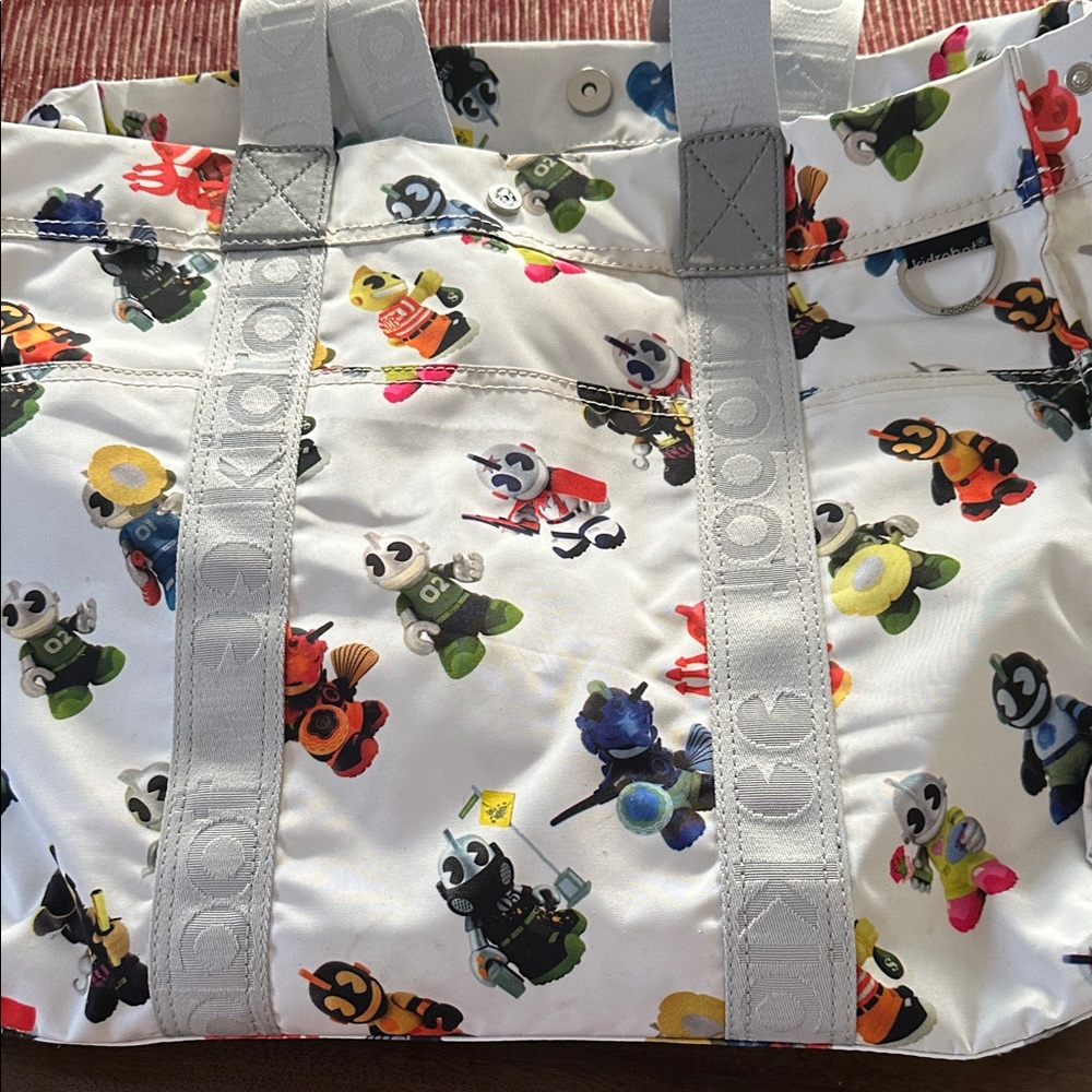 Playful Panda Print Tote Bag